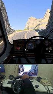 FlixBus on Narrow Hill Road! 😱 Extreme Steering Wheel POV | ATS 1.57