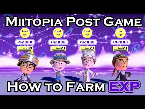 Miitopia Switch - BEST way to farm EXP Late Game - 3 Methods