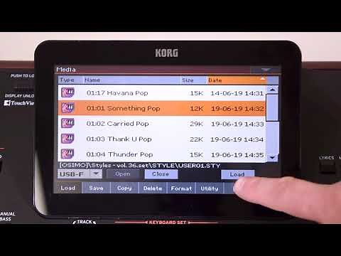 Korg PA Tutorial: Loading a Single Style from a USB Key on PA1000