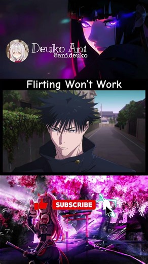 Megumi Rejects Every Flirt 🗿 #jujutsukaisen #anime