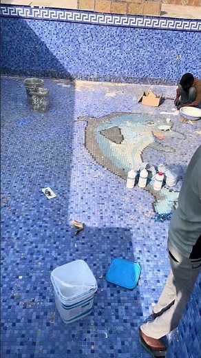 Swimming Pool tile repair work