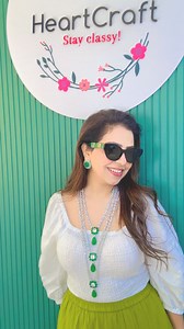 “Does Zircon jewelry really go with western outfits? You’ve asked me many times, so here I am with my favorite celebrity-inspired designer piece—Zircon with Tanzanite doublets. This necklace is just so classy and rich that words truly fall short to describe its beauty! ✨ And here I am, shining, happy, and dancing in this stunning 3-layer masterpiece! 💃 **Necklace is sold out, but don’t worry—prepaid orders are still open!** Ready to grab yours?” | Heartcraft Fashions