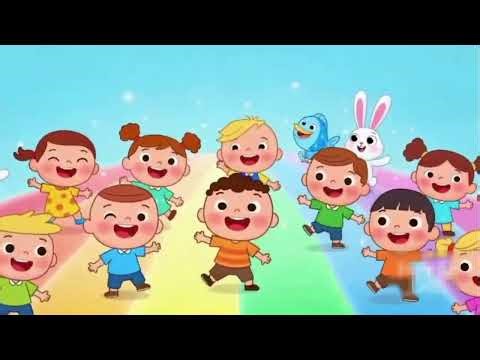 "Rainbow Road Dance Song 🌈✨ | Super Fun Kids Rhyme | @JellyJingles"