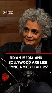 “It's repulsive to watch.” Acclaimed Indian author @arundhatiroyauthor joined @mehdirhasan to discuss Hindu Nationalism and its overlap in Bollywood and mainstream media. Watch their full discussion on zeteo.com or tap the link in bio. | Zeteo