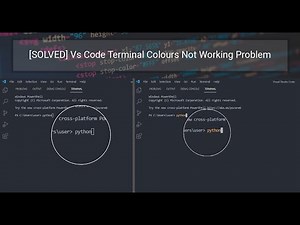 [SOLVED] Vs Code Terminal Colours Not Working Problem