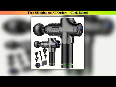 30 Level Massage Gun Fascia Deep Muscle Relax Body Neck Massager Electric Fitness Equipment Noise