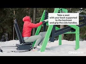 How to use Omnigym Leg Press outdoor fitness equipment