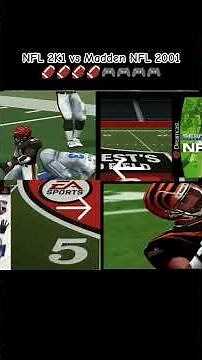 NFL 2K1 VS MADDEN NFL 2001 #nfl2k1 #2ksports #maddennfl2001 #easports #vs #football #retrogaming