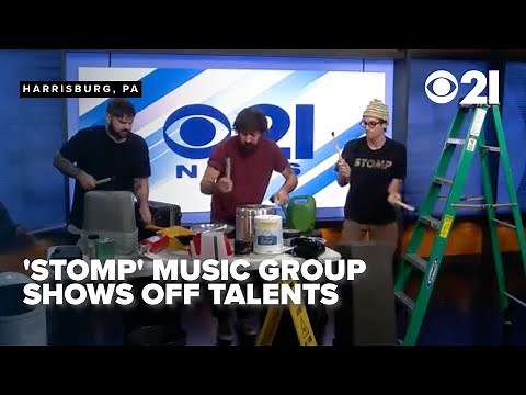 'STOMP' music group previews talents on CBS 21 set