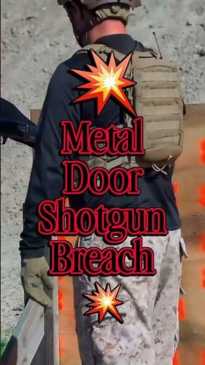 💥Metal Door Shotgun Breach. #DoD #USArmy #eraofscience