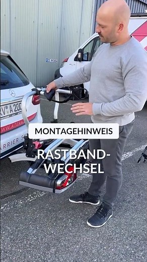 Atera Rastbänder: Rastbandwechsel am Abstandshalter des Fahrradträgers #bikecarrier #bikerack