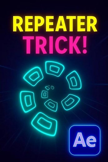 After Effects Repeater Property Explained in Seconds Short After effects Tutorial #Shorts