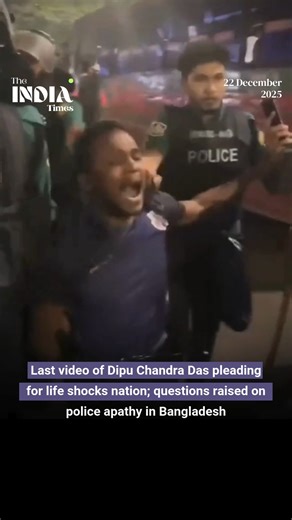 The India Times on Instagram: "The final moments of Dipu Chandra Das show him begging for his life, while faces of authority reflect no mercy. A brutal lynching followed by burning, answered only with a statement, raises grave questions on justice, humanity, and accountability. #DipuChandraDas #Bangladesh #HumanRights #JusticeForDipu #PoliceApathy #MobViolence #HumanityCrisis #SouthAsia #RuleOfLaw #VoicesUnheard"