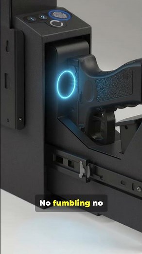 🔒 Fast. Secure. Smart. — Biometric Slider Handgun Safe 🚨