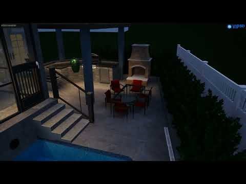 3d Design Rendering Of Pool And Outdoor Landscaping