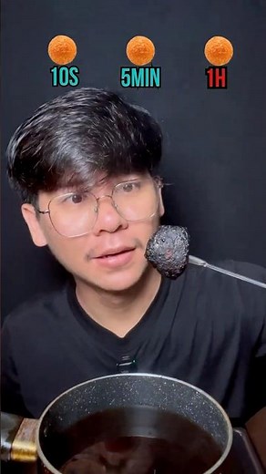 I Deep Fried a Meatball for 1 HOUR?! 😳🔥#mukbang #challenge #food