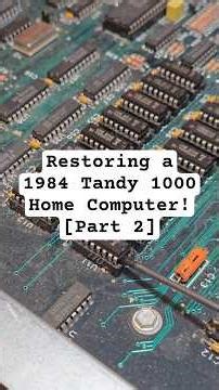 Replacing the ram in a Tandy 1000 computer and trying to boot! 🪛 #vintagecomputing #retrostuff