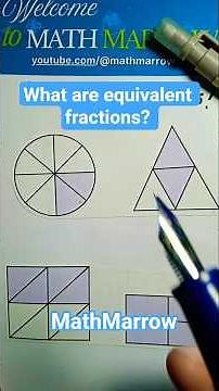 Equivalent fraction explanation through models #MathMarrow #models