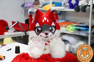 Clown Fox Fursuit Head and Claw, Furry Cosplay, Fantasy Creatures, Cute Fursuit,birthday Gift,cheap Furry Head,accept Customization - Etsy