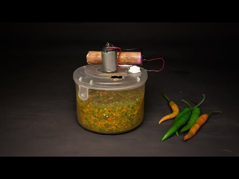 DC Motor Chilli Cutter Machine ⚙️ | Simple Science Model