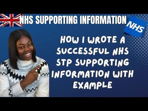 How to write a winning NHS STP Supporting Information || Step-by-step example of how I wrote mine