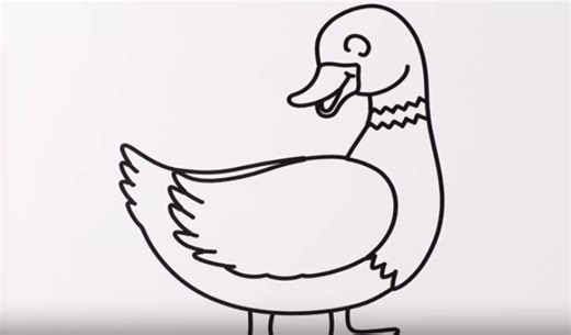 Duck coloring fun for learning colors