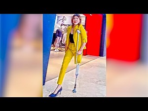 Beautiful Amputee Lady Goes Shopping #1