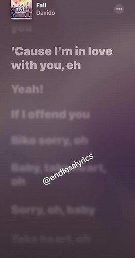 Fall Davido Lyrics Endlesslyrics