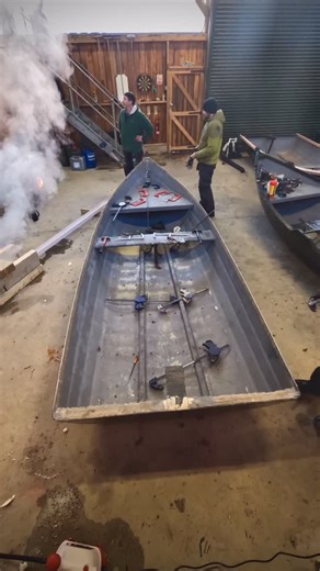 1.2K views · 85 reactions | New year, new gunwales for some of our boats. The perfect job on days when snow hampers the outside work | Gordon Castle Fishings | Facebook