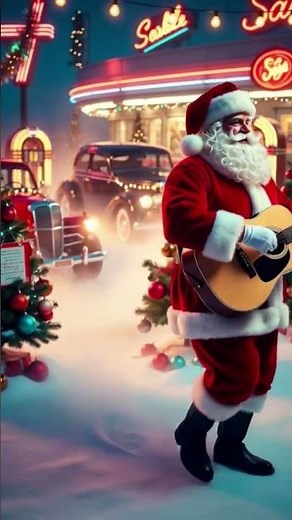 Rockabilly Santa’s Rockin 🎄🎸🎅 #christmas #santa #rockabillylife