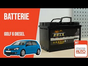 Replacing the battery on a Golf 6 1.6 TDI 🔋
