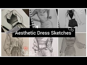 70+Aesthetic Dress Art Ideas 🦦🎀|Sketches ideas #Youtubevideo #viralvideo #sketches #aesthetic #trend