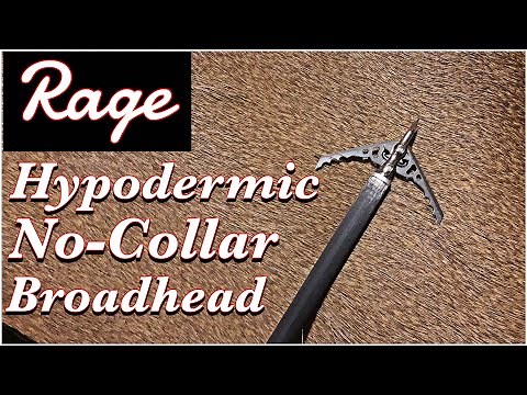 Rage Hypodermic No Collar Broadhead Review | Field Tested Deer Hunt | Rage Broadhead Did It Work