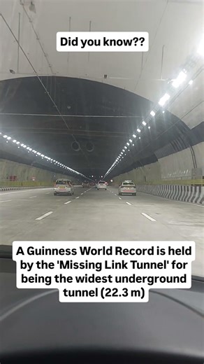 Missing Link Tunnel enters into Guinness World Records #ytshorts #missinglink #mumbaipunemumbai