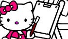 Hello Kitty Colouring Game