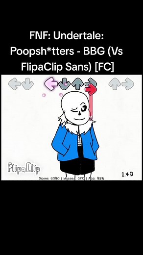 BBG Vs FlipaClip Sans in FNF: Undertale: Poopsh*tters Fan Animation