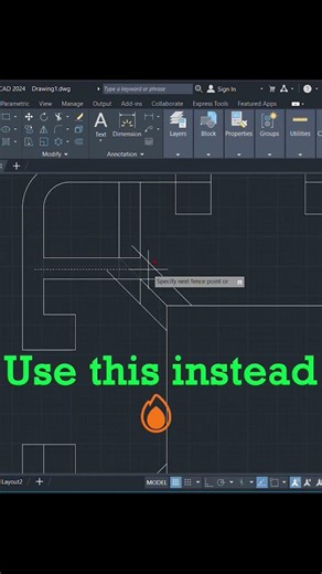 👉 Stop Using Trim Like This ❌ AutoCAD Trick #Shorts