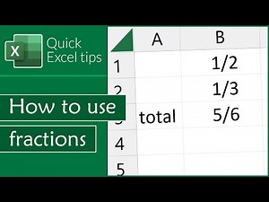 How to use fractions