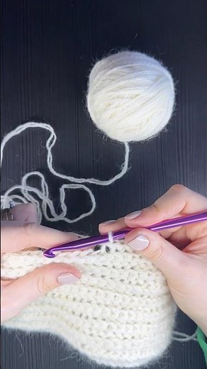 Yarn over slip stitch back loop tutorial