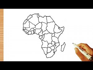 How to Draw Correct Map of Africa Continent very easy