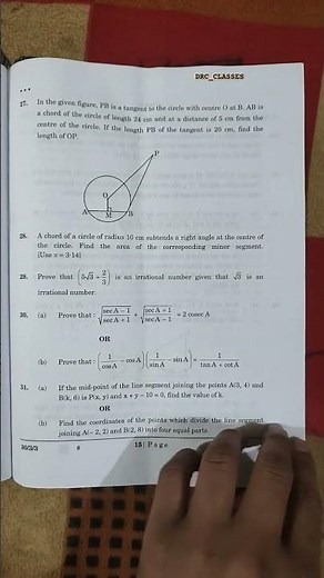 CBSE CLASS 10 BOARDS EXAM MATHEMATICS QUESTION PAPER 2025 Maths standard board examination