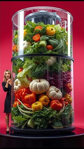 Giant Salad Mixer Making the World’s Biggest Salad.