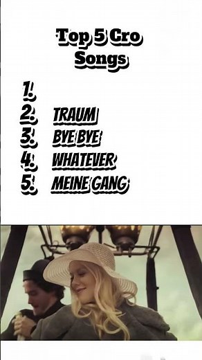 Top 5 Songs von Cro #deutsch #musik #top5 #deutschland #cro