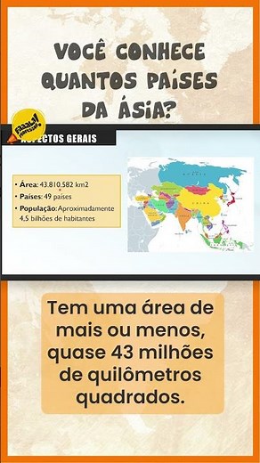 Quantos países da Ásia você conhece? | #faaalaprofessor #geografia #asia #curiosidades #enem