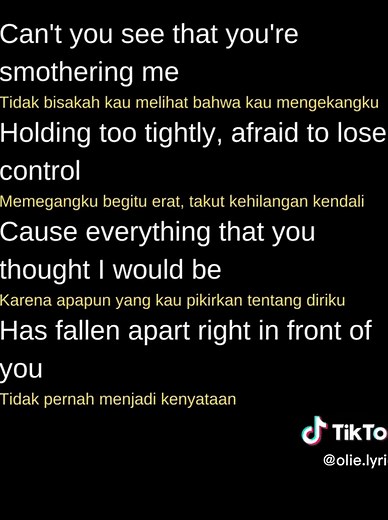Meaningful Lirik Numb - Linkin Park | Lyrics Terjemahan