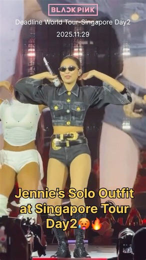 Jennie’s Solo Outfit For Today’s Concert #jennie #ytshorts #blackpink #blink #fypviralシ