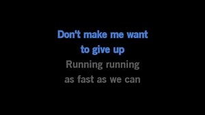 Karaoke Running - No Doubt - CDG, MP4, KFN - Karaoke Version