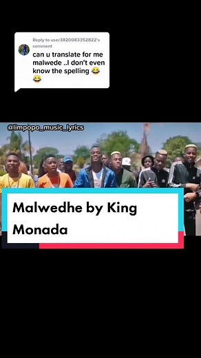Replying to @user3820083352822 King Monada - Malwedhe (lyrics video translation)