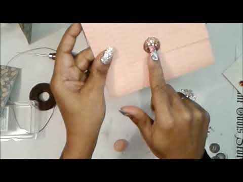 How I make simple Book Closures with Brads and Buttons