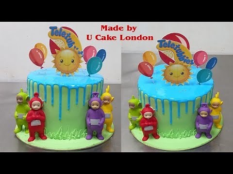 How to make a teletubbies cake with fresh cream